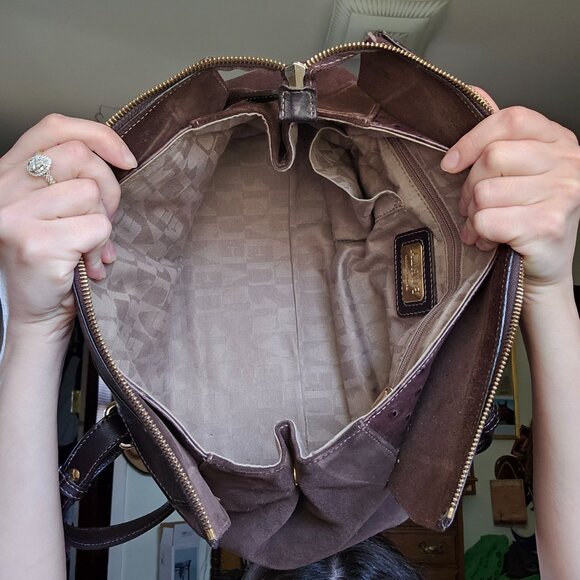 RARE FURLA Ostrich and Suede Bag and Wallet - Picture 17 of 17